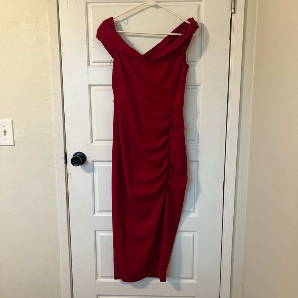 Windsor One Shoulder Red Dress